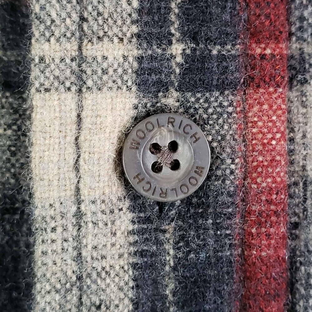 Woolrich Shirt Flannel Plaid Mens Size Medium M Long Sleeve Button Down Wool - Picture 6 of 10
